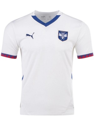 Serbia away jersey soccer uniform men's second sportswear football kit top shirt 2024-2025